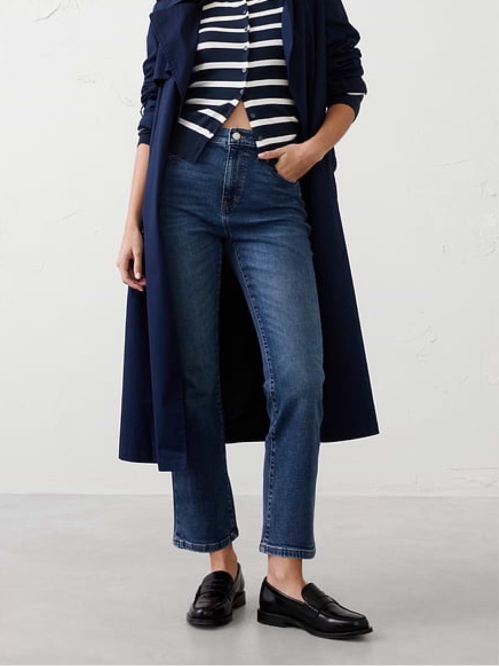 Banana Republic BOOTCUT HIGH-RISE CROPPED JEAN size 32/14